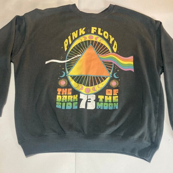 Title Pink Floyd Dark Side of the Moon 73 long sleeve gray sweater with 50th - Picture 1 of 7